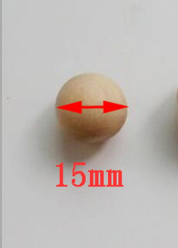 30Pcs/Lot Unfinished Natural Wooden Beads No Hole for Crafts DIY Jewelry