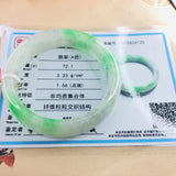 Zheru Jewelry Natural Jadeite Bracelet Green Bicolor 54-62mm Princess Gift