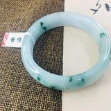 Female Double Jadeite Bracelet 54-62mm Natural Jade Bracelet
