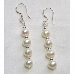 Arrival Favorite Pearl Earring Long S925 Silver Round Freshwater Pearl Dangle
