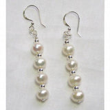 Arrival Favorite Pearl Earring Long S925 Silver Round Freshwater Pearl Dangle
