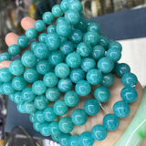 10mm Natural Amazonite Round Green Necklace Hand String Bracelet