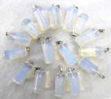 50pc Natural Stone Agate Aventurine Turquoise Tiger Eye Quartz Crystal Pendants