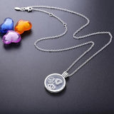 925 Silver Floating Locket Heart Key Pan Necklace for Women