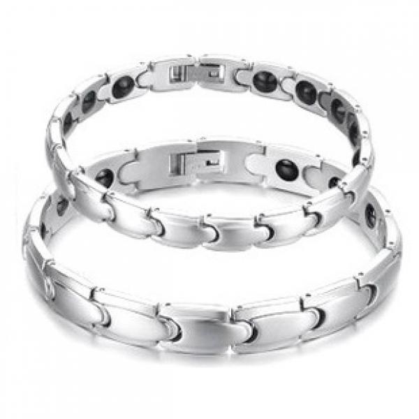Starbeauty 1pc Hologram Bracelet Men Noble Health Care Magnet Titanium Bracelets