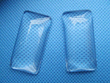 20pcs 19x38mm Rectangle Clear Glass Cabochons for Photos/Cabochons/Art