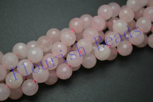 Rose Quartz Stone Round Loose Beads DIY Jewelry Necklace Making