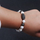 Freshwater Pearl and Resin Bracelet