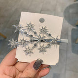Crystal Zircon Feather Hairpin for Lady Sweet Leaf Clip