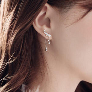 925 Silver Bohemia Angel Tassel Earrings for Women