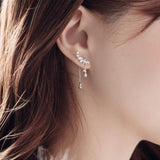 925 Silver Bohemia Angel Tassel Earrings for Women