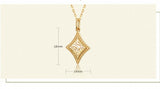 Vintage Flower Diamond Necklace 925 Sterling Silver Pendant