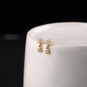 925 Silver Star Stud Earrings Charm Jewelry Gift