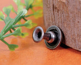 50x Punk Metal Skull Leather Rivets Stud Set for Belt Bag Shoe Clothing