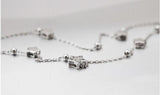 Crystal Star Bead 925 Silver Charm Bracelet Bangle for Women Wedding Party