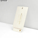 PK015 shape tag hang tag printing foil hang tag kids labels clothes printed