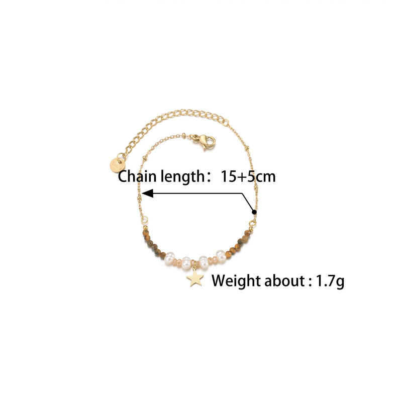Star Colorful-beads Bracelet for Women Girlfriend Party Jewelry