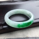Natural Myanmar Jade A-Class 54-62mm Green Bracelet for Princess