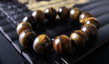 Yellow Tigereye Beaded Bracelet 8-12-18mm