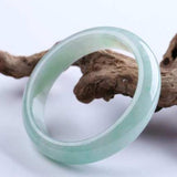 Natural Burmese Jade Light Green 54-64mm bracelet