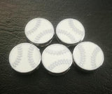100pcs 8mm Baseball Slide Charms for Leather Wristband Jewelry
