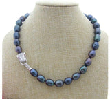 Tahitian Green Pearl Necklace 18 Inch