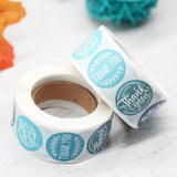 500/1000pcs Thank You Stickers for Cake Box Envelope