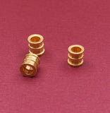 24k Pure Gold Pendant 3D Yellow Space Charms DIY Bracelet 0.1g