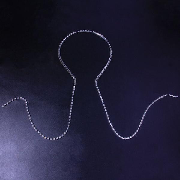 Rhinestone Headband Tassel Hair Chain Jewelry for Women