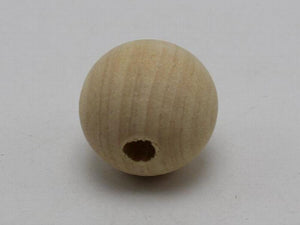 25 Large Wood Round Beads 20mm~Wooden Beads