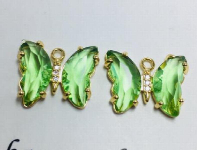 DIY Rhinestone Butterfly Pendants Charms for Jewelry Making