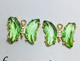 DIY Rhinestone Butterfly Pendants Charms for Jewelry Making