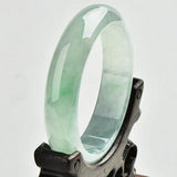 Zheru Jewelry Natural Myanmar Jadeite Ice Green Two-Color Bracelet 54-64mm