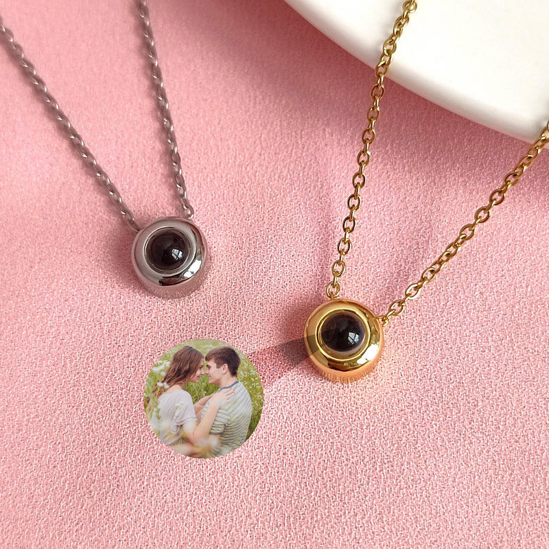 Personalized Photo Projection Necklace