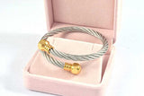 Stainless Steel Twisted Cuff Bangle Bracelet