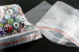 500 Transparent Zip Lock Plastic Bags 5x4cm for DIY Jewelry
