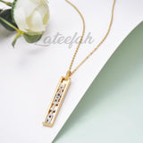 Personalized Name Necklace Silvery Slide Letter Customized Necklace