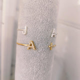 Zircon Initial Baby Bangle, Child & Adult Size Spiritual Jewelry