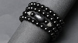 Men's Tiger Eyes Stone Beaded Bracelets Multilayer Charms Bracelet
