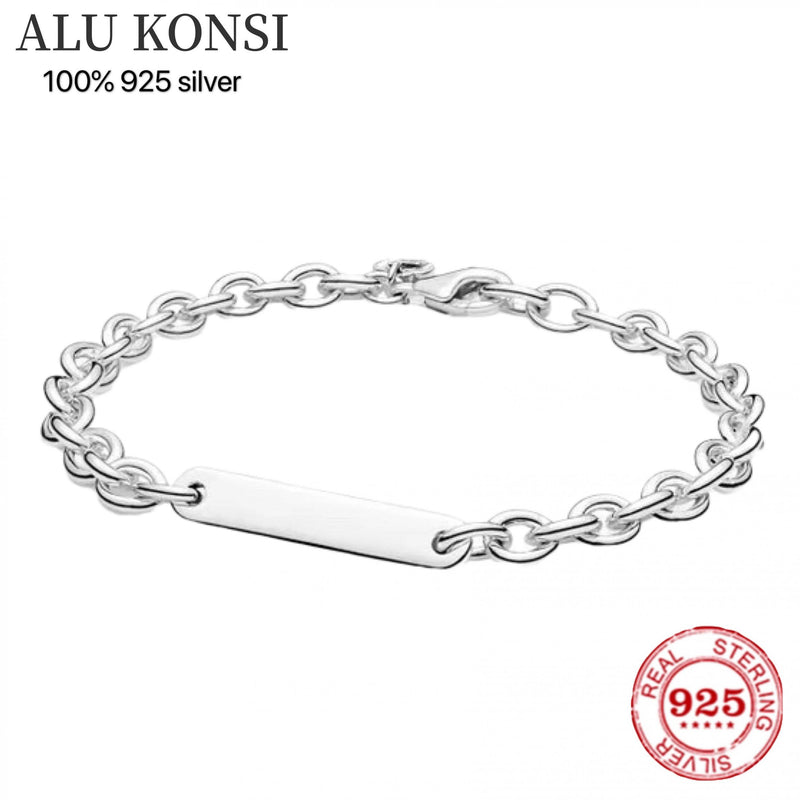 S925 Silver Snake Chain Bracelet for Charms