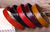 Lot 5pc Top Grain Leather Wristband Bracelet Cuff Men Unisex