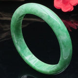 Zheru Jewelry Natural Myanmar Jade 54-62mm Bracelet for Mom Girlfriend