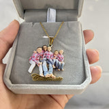 Custom Photo Necklace for Kids - Personalized Memory Jewelry