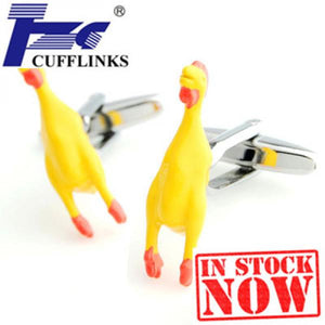 Yellow Chick Cufflink Cuff Link 2 Pairs