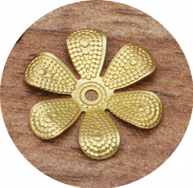 200pcs 16mm Metal Brass Filigree Flower Slice Charms Base Settings