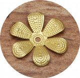 200pcs 16mm Metal Brass Filigree Flower Slice Charms Base Settings