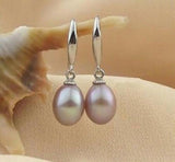 Freshwater Pearl Silver Dangle Earrings