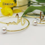 Personalized Arabic Name Bangles for Women, Custom Name Bracelets Gift