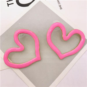Exaggerated Love Stud Earrings