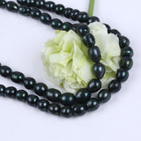 12-13mm Peacock Dyed Rice Pearl Beads Fresh Water Pearl Strand